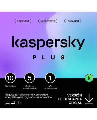 ANTIVIRUS KASPERSKY PLUS 1YEAR 10L PC/MAC/ANDROID/IOS