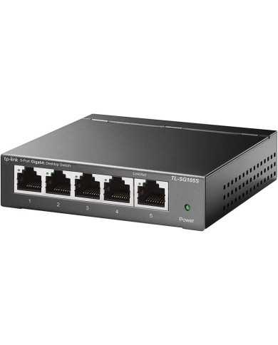 SWITCH TP-LINK TL-SG105S GIGABIT 5 PUERTOS METALICO