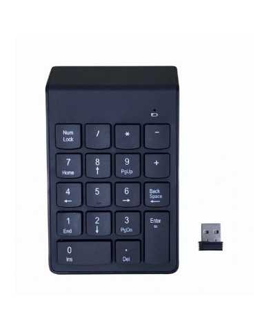 TECLADO NUMERICO GEMBIRD KEYPAD BLUETOOTH 18 TECLAS BLACK