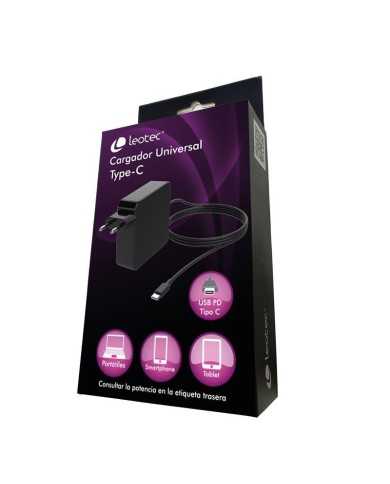 CARGADOR PORTATIL LEOTEC 90W AUTOMATICO USB-C TYPE C