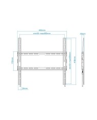 SOPORTE PARED TV MONITOR TOOQ 32-70 45KG BLACK