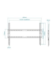 SOPORTE TV MONITOR TOOQ 37-80 45KG BLACK