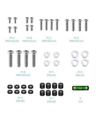 SOPORTE PARED TV MONITOR TOOQ 43-90 70KG BLACK