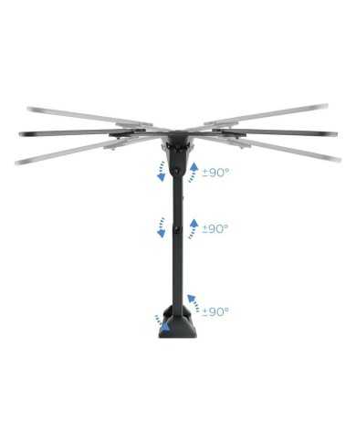 SOPORTE TV MONITOR TOOQ 23-55 30KG INCLINABLE/GIRATORIO