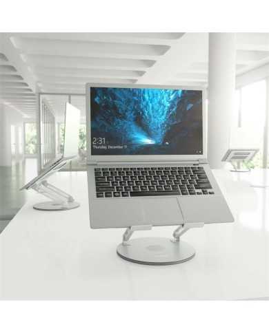 SOPORTE AISENS SOBREMESA TABLET/NOTEBOOK ERGONOMICO 360º 10-17 SILVER