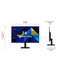 MONITOR SAMSUNG ESSENTIAL S3 24 IPS 100HZ VGA HDMI BLACK