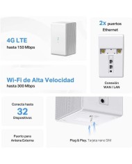 WIRELESS ROUTER MERCUSYS MB130-4G 4G LTE 150MBPS