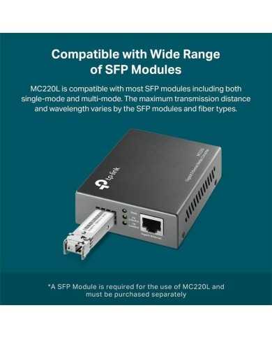 CONVERSOR TP-LINK RJ45 A FIBRA