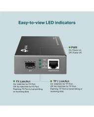 CONVERSOR TP-LINK RJ45 A FIBRA