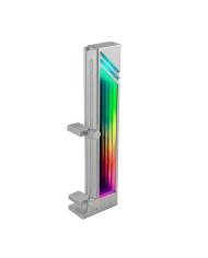 SOPORTE MARS GAMING PARA TARJETA DE VIDEO MAGNETICO RGB SILVER