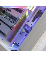 SOPORTE MARS GAMING PARA TARJETA DE VIDEO MAGNETICO RGB SILVER