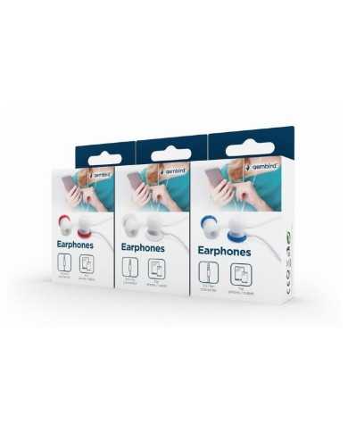 AURICULARES GEMBIRD IN EAR BLUE