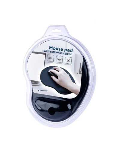 ALFOMBRILLA GEMBIRD REPOSAMUÑECAS MOUSE PAD BLACK