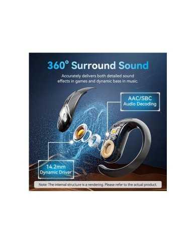 AURICULARES DEPORTIVOS VENTION OPENBEAT O12 BLUETOOTH 5.3 WIRELESS ORANGE