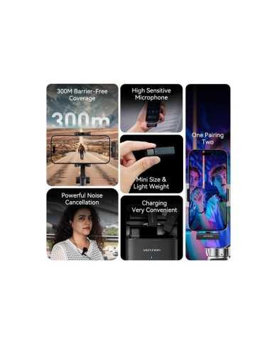 MICROFONO VENTION USB-C LAVALIER 2 MICROFONOS PINZA WIRELESS