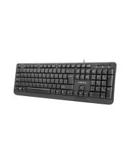 TECLADO NATEC TROUT SLIM USB MULTIMEDIA BLACK