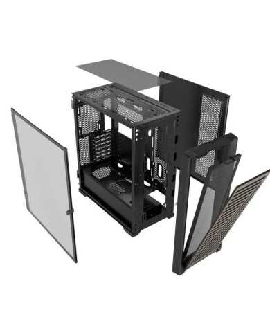 CAJA ORDENADOR GAMING PHOENIX ARTISAN NOBLE BLACK FRONTAL MADERA ATX