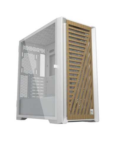 CAJA ORDENADOR GAMING PHOENIX ARTISAN NOBLE WHITE FRONTAL MADERA ATX