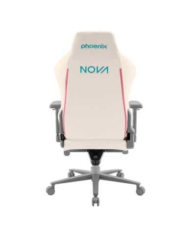 SILLA GAMING PHOENIX NOVA CUERO CREAM EDITION WHITE/PINK