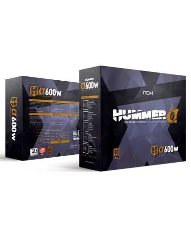 FUENTE DE ALIMENTACION NOX HUMMER ALPHA 600W 80+ BRONZE