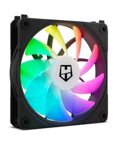PACK 3 VENTILADORES 12CM NOX HUMMER EASYLINK ARGB PWM BLACK