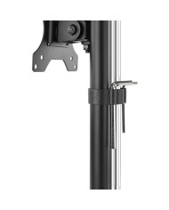 SOPORTE DE MESA TV MONITOR TOOQ REG.ALTURA GIR. INCL. 17-27 BLACK