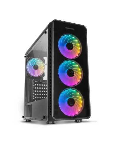CAJA ORDENADOR GAMING NOX HUMMER TGX RAINBOW ATX RGB BLACK