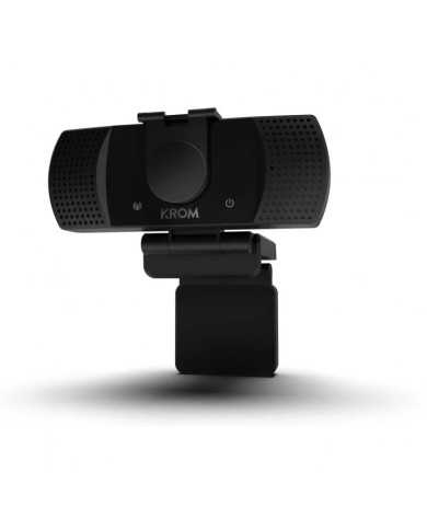 WEBCAM KROM KAM FULL HD USB BLACK + TRIPODE