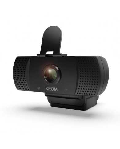 WEBCAM KROM KAM FULL HD USB BLACK + TRIPODE