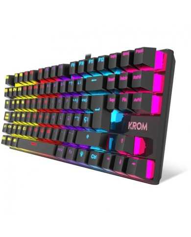 TECLADO GAMING KROM KASIC MECANICO TKL USB RGB