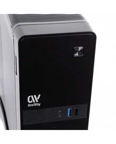CAJA ORDENADOR ONEWAY POLARIS SLIM SFF + FUENTE USB-C USB-A + LECTOR TARJET