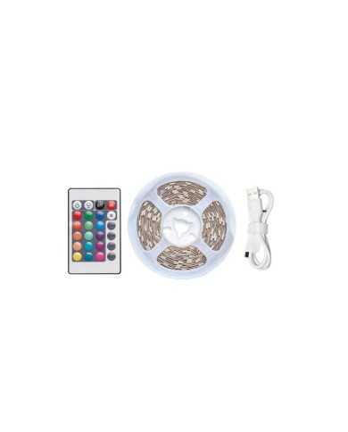 TIRA LED VENTION RGB CONTROL REMOTO 5V 2M WHITE
