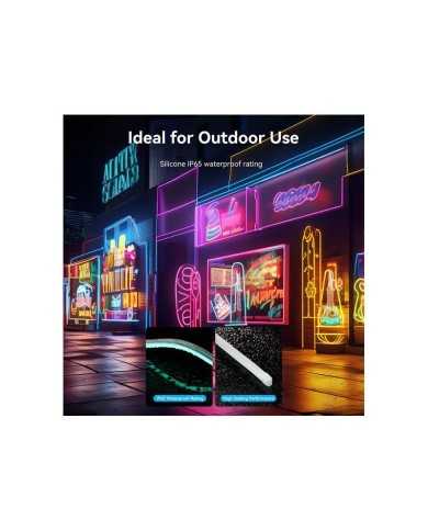 TIRA LED VENTION SILICONA NEON RGB CONTROL REMOTO 5V 1M