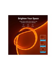 TIRA LED VENTION SILICONA NEON RGB CONTROL REMOTO 5V 1M