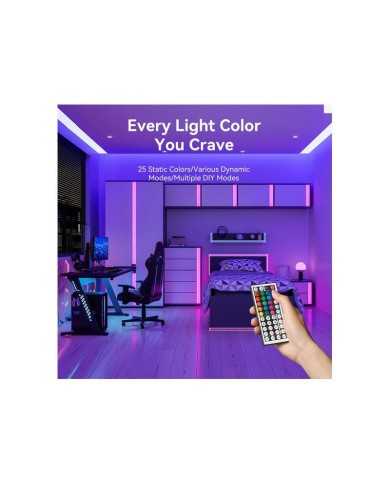 TIRA LED VENTION SILICONA NEON RGB CONTROL REMOTO 5V 1M
