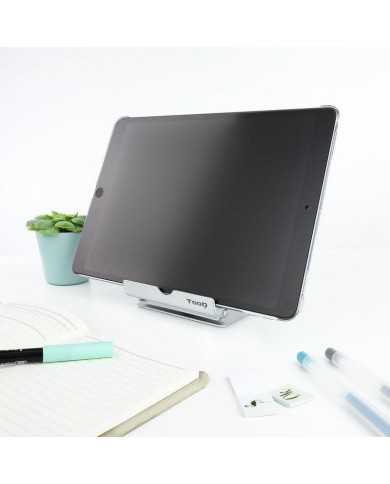 SOPORTE TOOQ SOBREMESA PARA SMARTPHONE/TABLET 10 INCLINABLE/360º SILVER