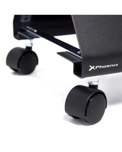 SOPORTE ORDENADOR CON RUEDAS PHOENIX BLACK
