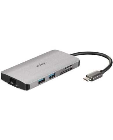 DOCK HUB USB D-LINK 8 EN 1 DUB-M810 USB-C
