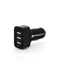 CARGADOR COCHE SMARTPHONE PHOENIX 5V 3x USB 7.2A