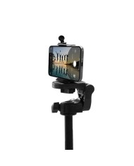 TRIPODE PHOENIX REG.ALTURA 1.2M BLACK + FUNDA + ADAPTADOR SMARTPHONE