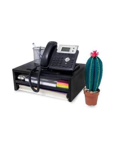 SOPORTE ELEVADOR PHOENIX DE MONITOR 2 ALTURAS MADERA BLACK