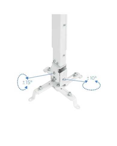 SOPORTE PROYECTOR TOOQ TECHO INCLINABLE WHITE