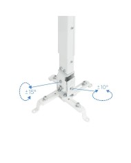 SOPORTE PROYECTOR TOOQ TECHO INCLINABLE WHITE
