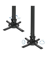 SOPORTE PROYECTOR TOOQ TECHO GIRATORIO E INCLINABLE BLACK