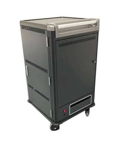ARMARIO DE CARGA POWERGREEN 30 DISPOSITIVOS TABLETS/PORTATILES CON RUEDAS