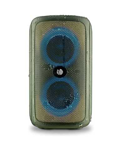 ALTAVOCES NGS ROLLER BEAST RGB PORTATIL WATERPROOF IPX5/BT/USB/AUX/FM GREEN
