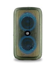 ALTAVOCES NGS ROLLER BEAST RGB PORTATIL WATERPROOF IPX5/BT/USB/AUX/FM GREEN