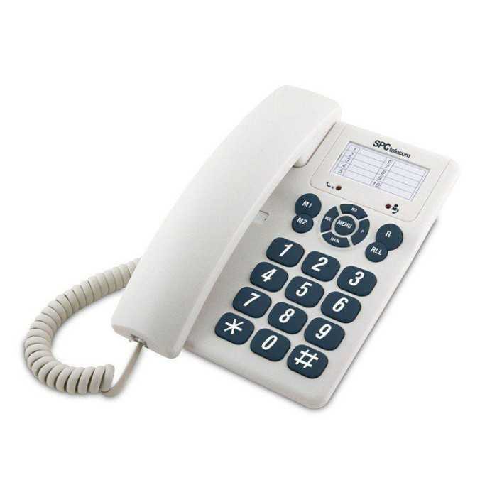 TELEFONO FIJO SPC ORIGINAL 3602 WHITE