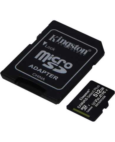 MEMORIA MICRO SD 512GB KINGSTON XC C10 + ADAPTADOR SD