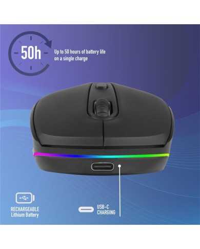 RATON NGS SMOG MULTIDEVICE WIRELESS BLUETOOTH RECARGABLE LED BLACK